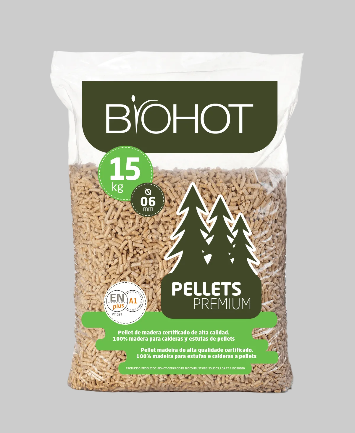Biohot Energia Pellet – Palete 77×15 kg (1155 kg)